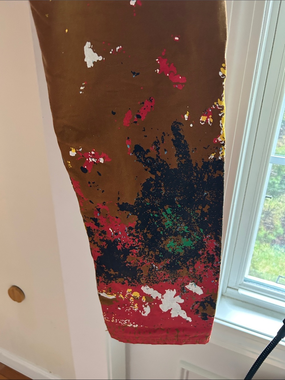 MNML Brown Paint-Splatter Pants - Picture 4 of 8